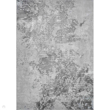 Serenity 271 SRN71 Modern Abstract Distressed Metallic Shimmer Soft Textured Hi-Lo Polyblend Short Pile Mid Grey/Charcoal/Silver/Pale Grey/Steel Blue-Grey Rug-Desire Rugs-Rug Love - The Most Loved Rug Store